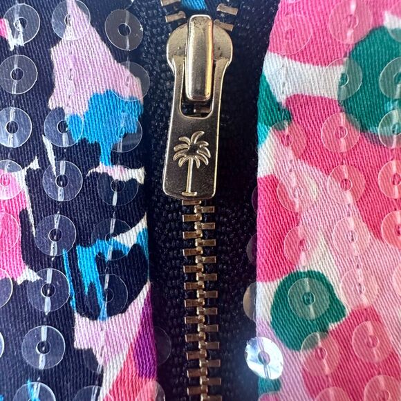 Lilly Pulitzer Tate Skirt Mid Rise Cameo White Sweet Nothings Sequins Size 6 - Picture 5 of 8